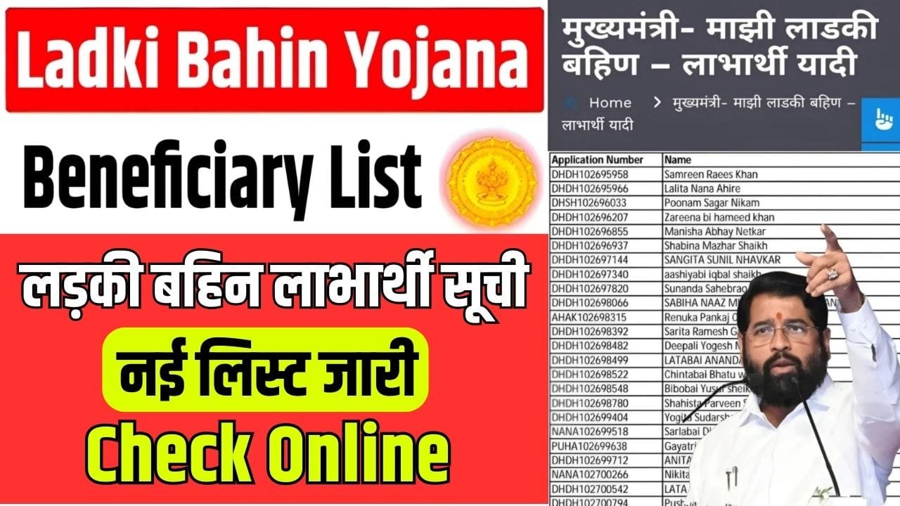 Ladki Bahin Yojana Beneficiary List Check Online